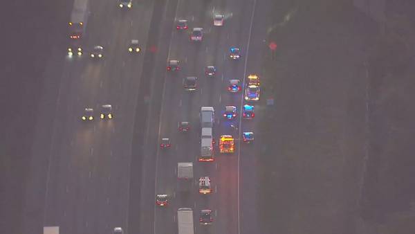 1 dead after being hit by tractor-trailer along I-285