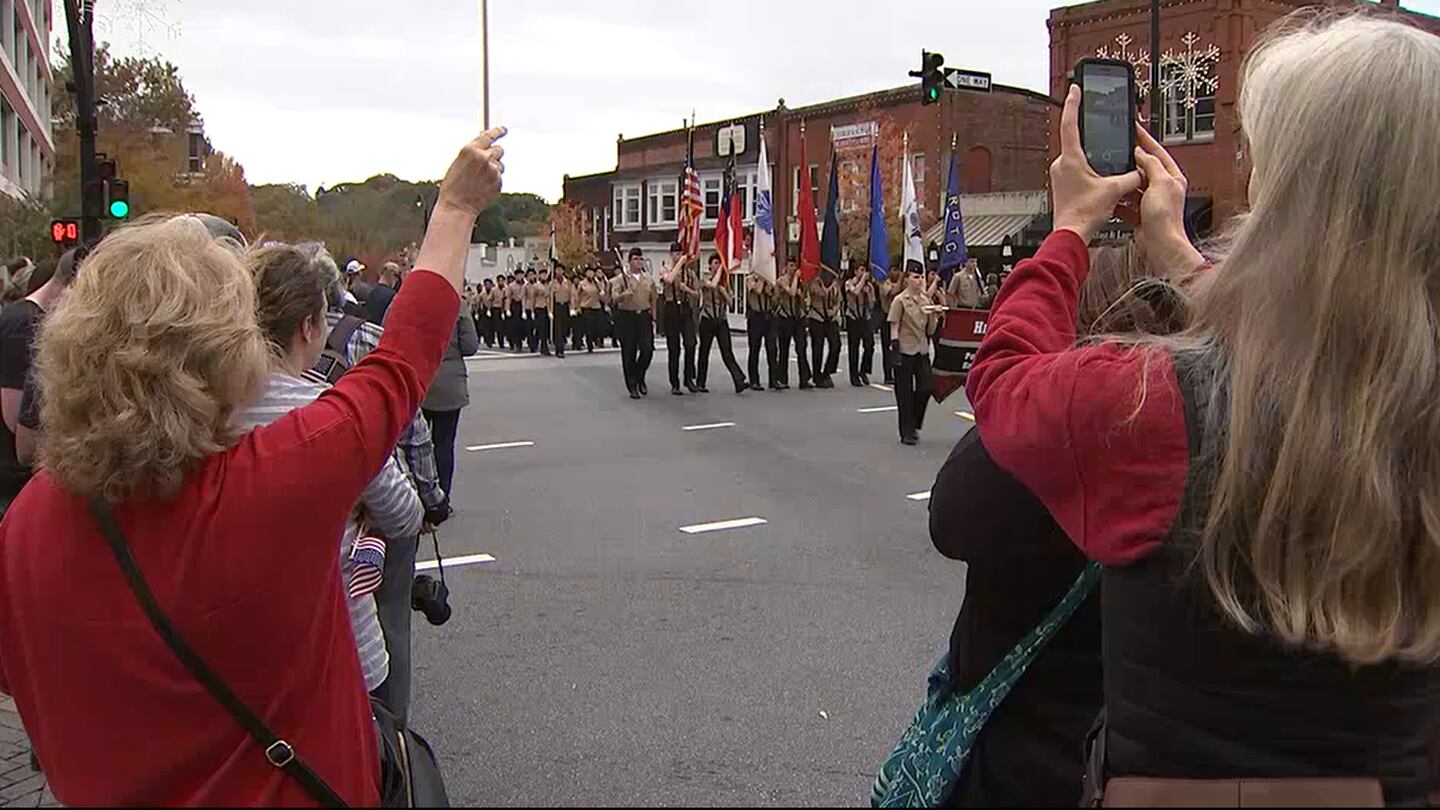 Honoring Veterans at Marietta's Veterans Day parade and ceremonies