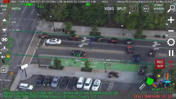 ATV chase speeds through streets of Atlanta