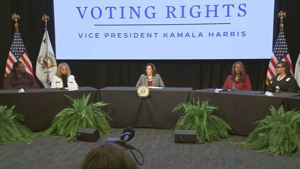 Vice President Harris attends voting rights roundtable in Atlanta