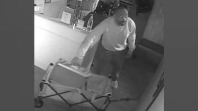 Atlanta police want to identify man who broke into hair salon, stole lots of merchandise