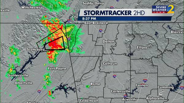 Tornado Warning issued for parts of northwest Georgia