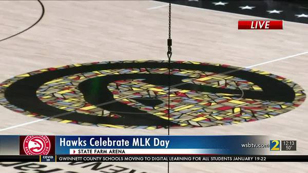 Atlanta Hawks debut new MLK jerseys, special court design