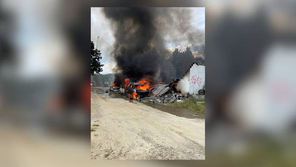 Fire crews respond to Barrow Co. automotive shop on fire