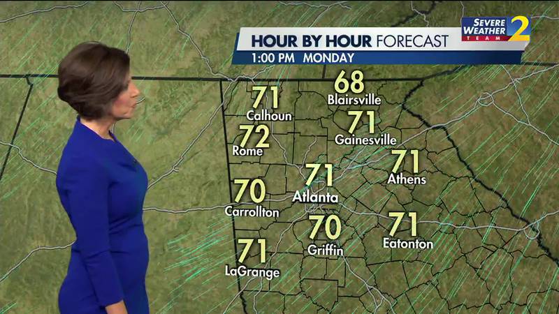 Cool start expected Monday morning