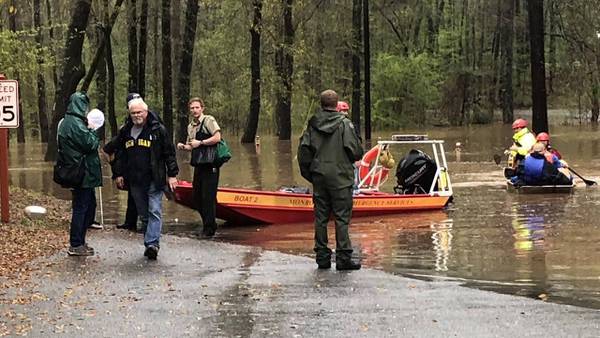 Campers rescued, relocated from flood waters at High Falls State Park