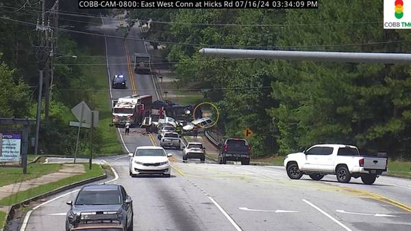 1 dead, charges expected after serious wreck shut down East-West Connector in Cobb County