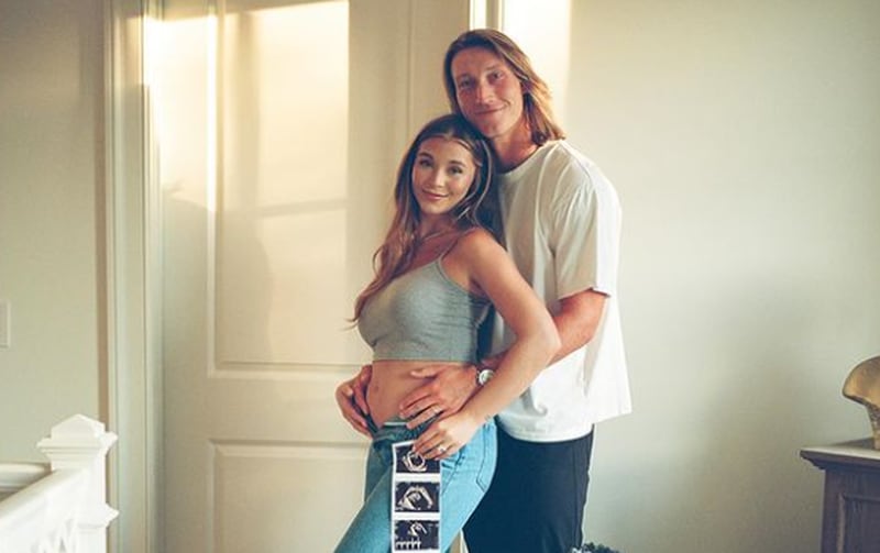 Trevor and Marissa Lawrence posted on Instagram on Thursday that they are expecting their first child.