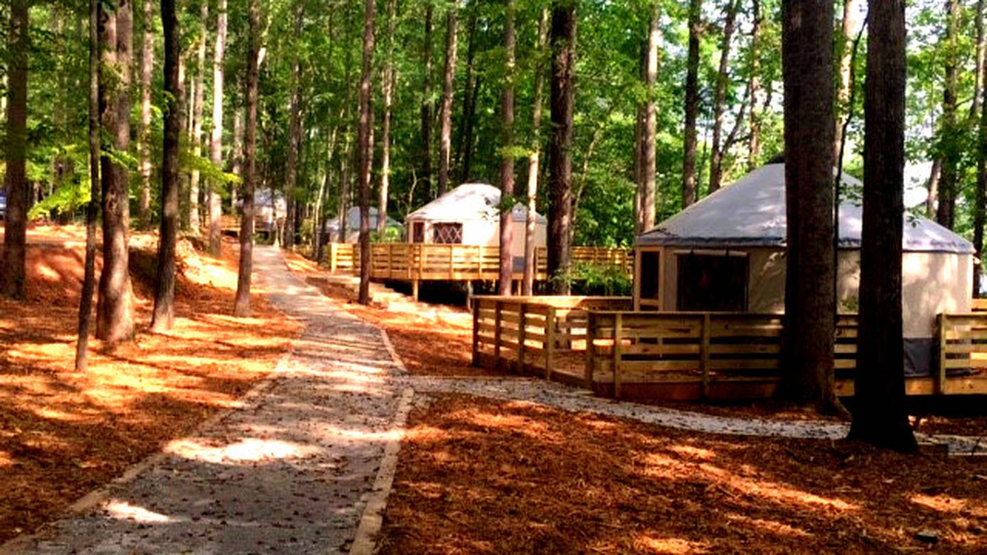 Sweetwater creek outlet state park yurts