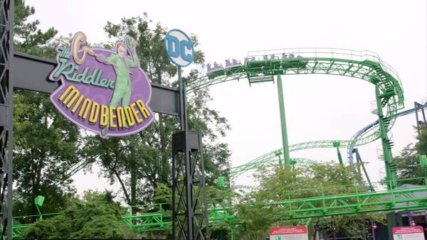 Six Flags unveils The Riddler Mindbender roller coaster