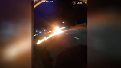 Motorcycle chase with Lilburn Police ends in painful, fiery crash for driver