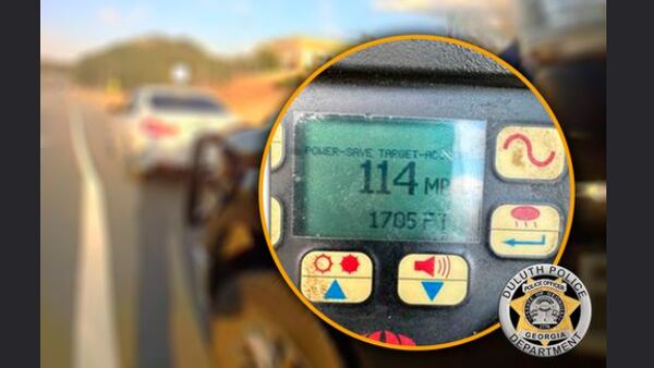 Driver ‘late for a date’ caught going 114 mph in Gwinnett County, police say