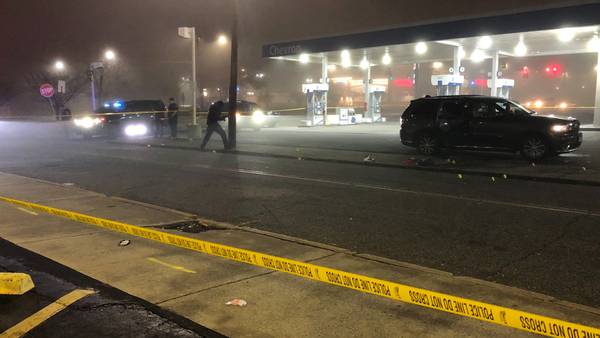 1 critically injured in double shooting near Atlanta gas station