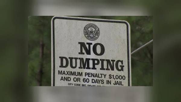 City installing cameras to help catch people illegally dumping waste