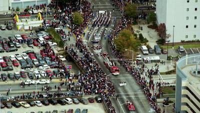 Atlanta Braves fans pack the streets of Atlanta and Cobb for