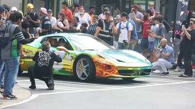 PHOTOS: Celebs hit Atlantic Station with their exotic, expensive cars