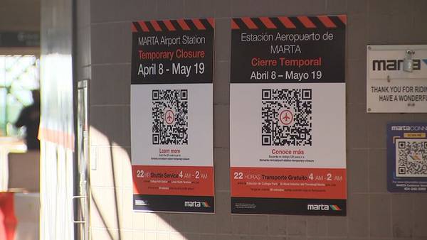 MARTA Airport Station: What riders need to know about station closing for 6 weeks