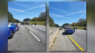 GSP: 2 airlifted after 5 motorcycles involved in crash on I-20