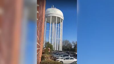 Engineers trying to figure out how massive water tower cracked open in metro Atlanta city