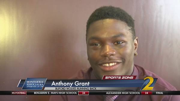 Buford's Anthony Grant: Montlick & Associates Athlete of the Week