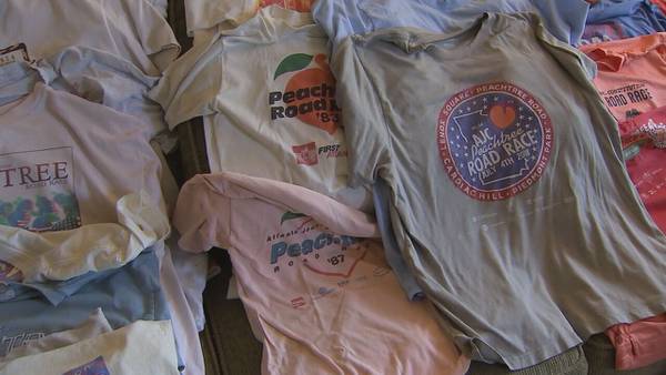AJC Peachtree Road Race veteran has quite the collection of official T-shirts