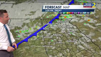 Warm and humid, chance of isolated storms