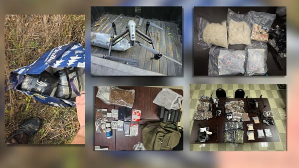 9 arrested after trying to smuggle drones, meth, ecstasy into GA prison