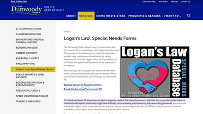 Logan’s Law: Dunwoody police adopt program to better handle special needs calls