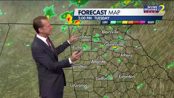 Clear in the morning, scattered showers expected in the afternoon