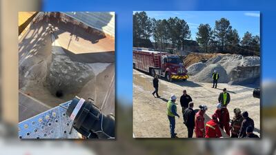Crews rescue worker who was trapped at Paulding concrete plant, officials say
