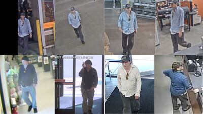 PHOTOS: Police searching for man they say exposed himself at multiple Gwinnett County stores