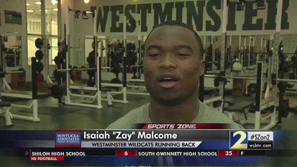 Westminster's Zay Malcome: Montlick & Associates Athlete of the Week