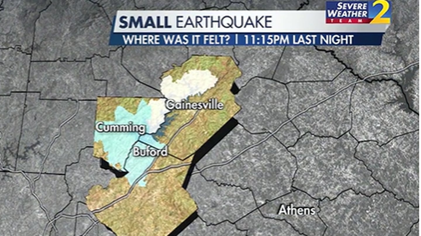 Did you feel that way?  Confirmed earthquake in Buford shakes residents late Thursday night – WSB-TV