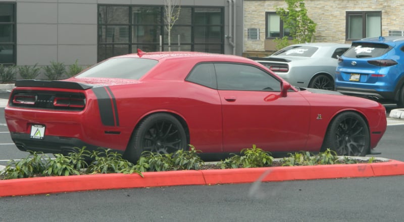 Dodge Challenger recovered from ID theft suspects