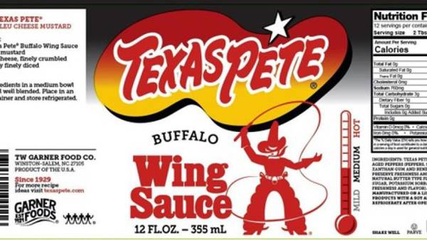 Recall alert: Texas Pete wing sauce products mislabeled; has undeclared allergens