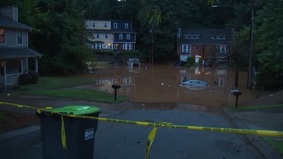 Nearly 20 people forced out of their Cobb County homes because of flash flooding