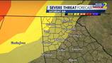 Much of north Ga., metro Atlanta under Level 1 of 5 severe weather risk for Saturday morning