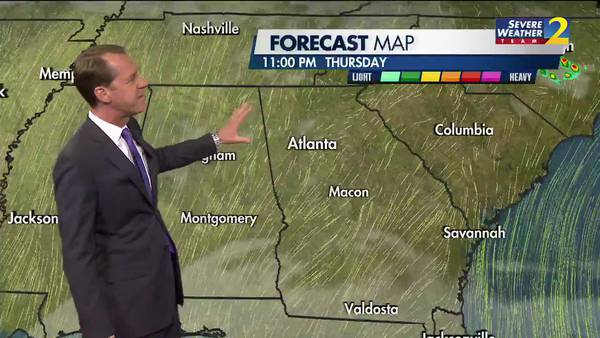 Warm and muggy Thursday night