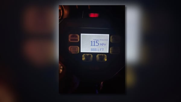 Driver given citation after being caught going 115 MPH on GA 400