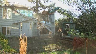 Crews demolish abandoned DeKalb County home neighbors complained about for six years