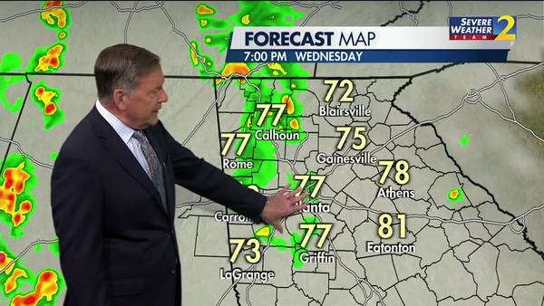 Heavy rain, storm possible for your Wednesday night