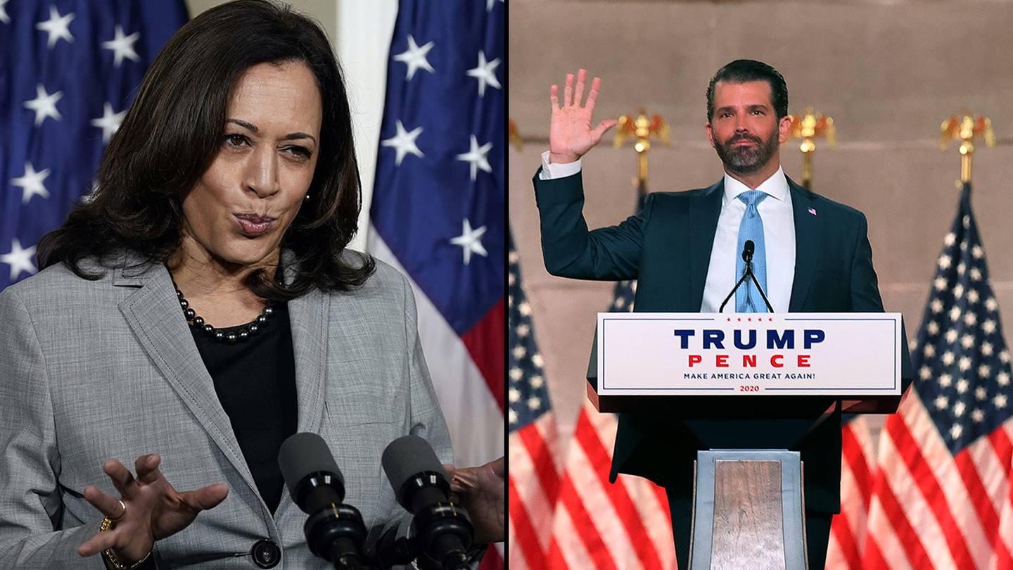 Kamala Harris, Donald Trump Jr. make campaign stops in WSBTV