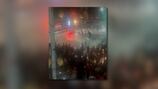 Hundreds gather in Atlanta intersection as cars perform stunts, fireworks set off