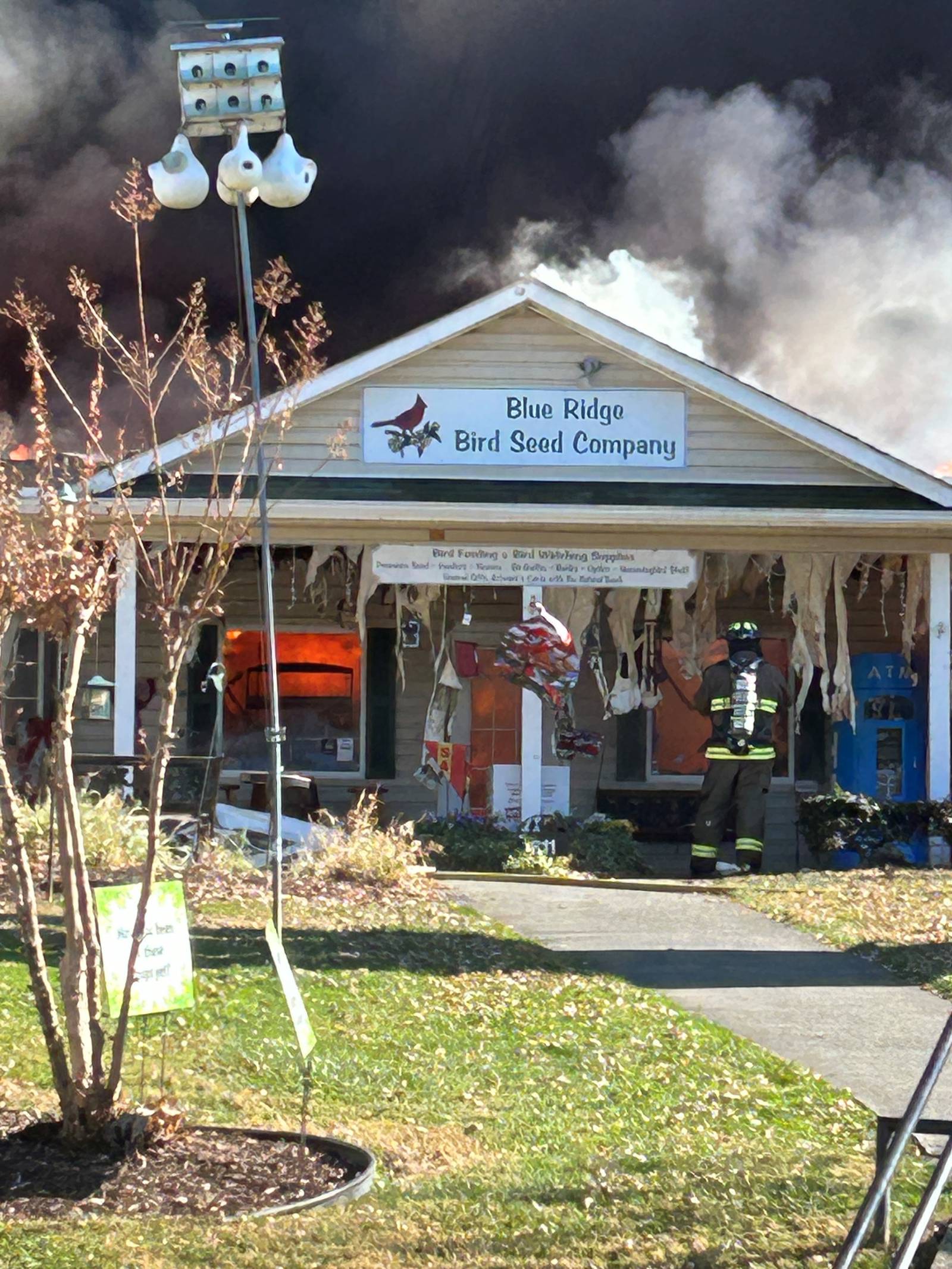 PHOTOS Downtown Blue Ridge catches fire, but contained WSBTV