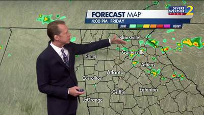 Scattered storms, heavy rain through the evening hours