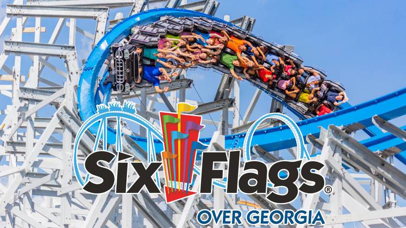 Six Flags Over Georgia rollercoaster