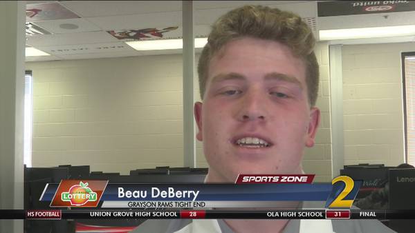 Grayson's Beau DeBerry: Georgia Lottery Scholar Athlete