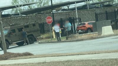 FBI regional office under heavy security after man rams through the gate