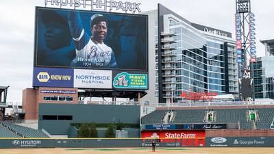 Video) Braves hold celebration of life for Henry Aaron at Truist Park  Tuesday - Battery Power