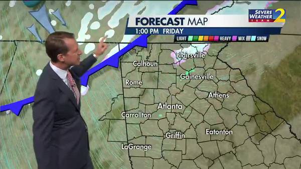 Clouds to move in Thursday night ahead of cold front